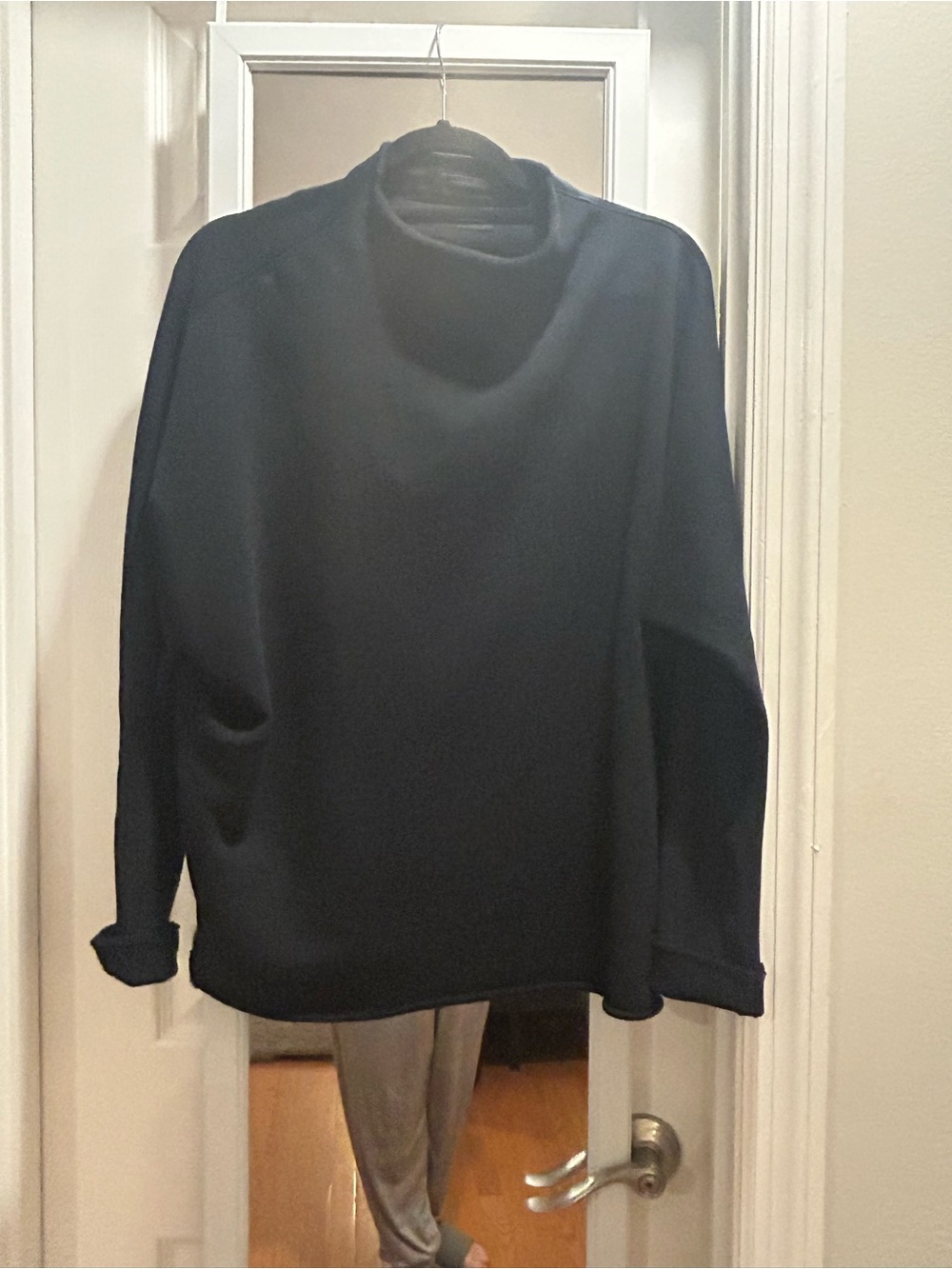 Frank & Eileen Navy Funnel Neck Sweatshirt